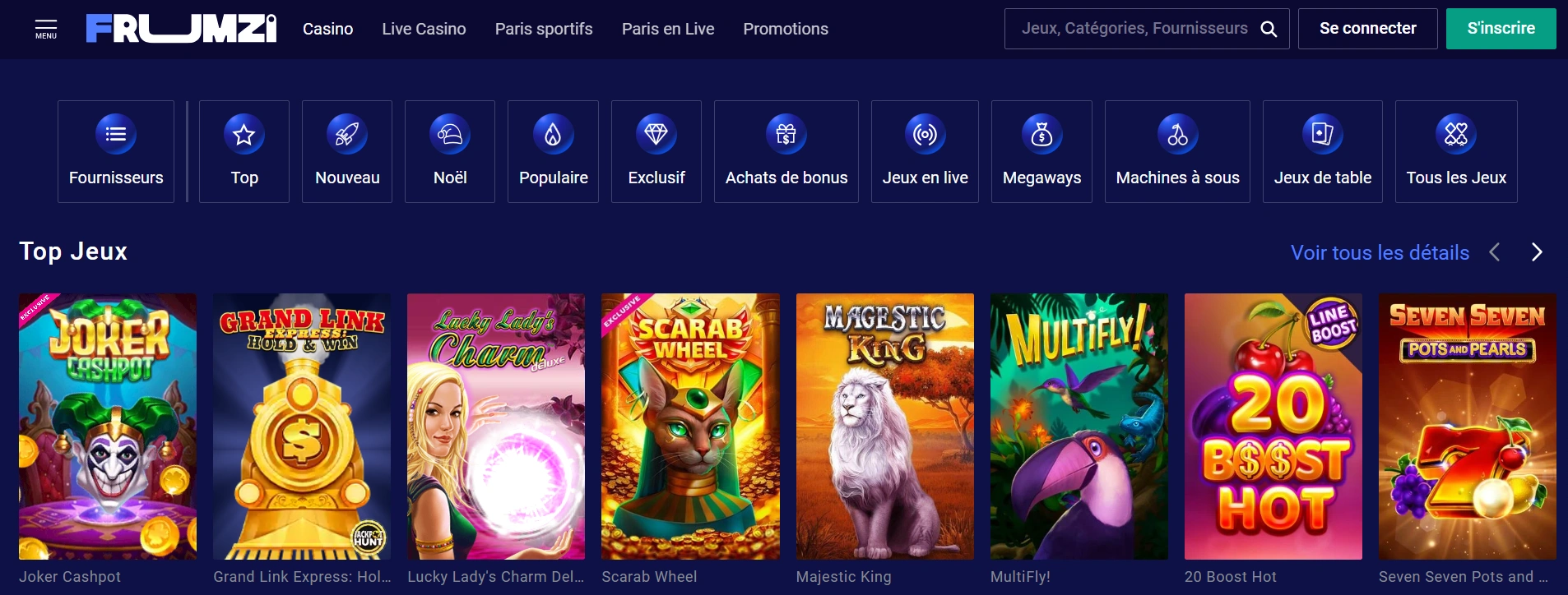 Frumzi casino une aventure pensée pour les joueurs français Frumzi Casino